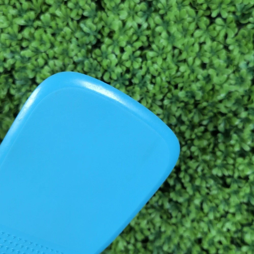 Tasty Blue Silicone Wide Head Spatula Turner Grey Soft Grip Handle Kitchen Tool